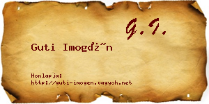 Guti Imogén névjegykártya